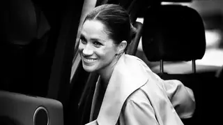 Meghan Markle encanta com look elegante