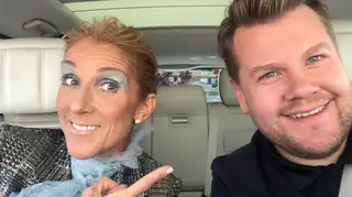 Céline Dion recria cena icónica de ‘Titanic’ com James Corden