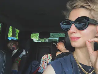 Joana Barrios com os filhos