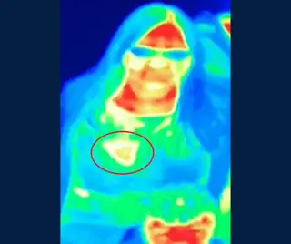 A zona amarela assinalada a vermelha que preocupou a britânica de 41 anos