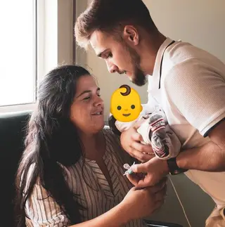 Marlene Simão e David Ribeiro com o filho, Rodrigo