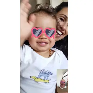 Rita Pereira com o filho, Lonô