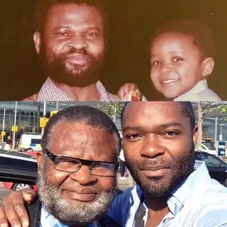 David Oyelowo ao lado do pai