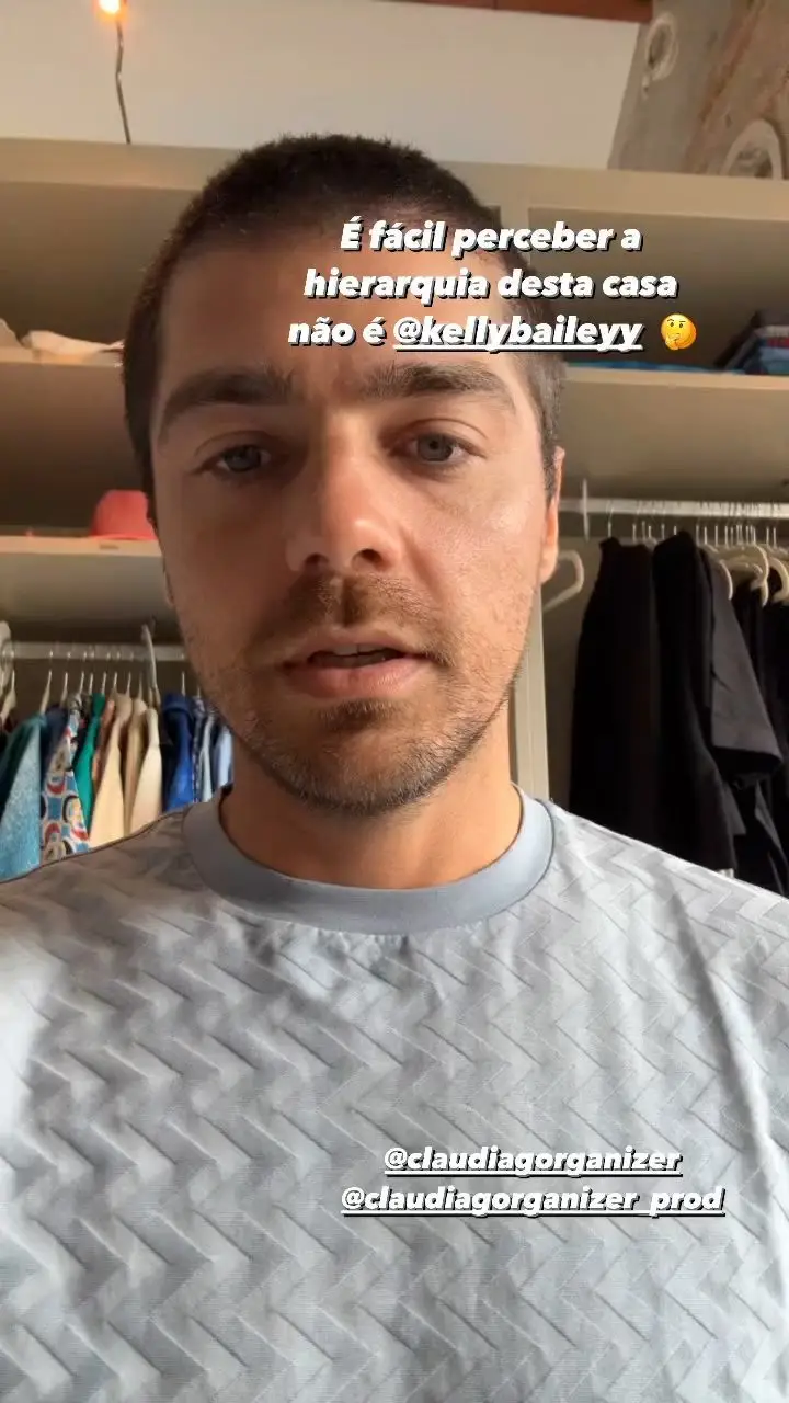 Lourenço Ortigão mostra ‘closet’ da casa nova: “Para vermos as prioridades”