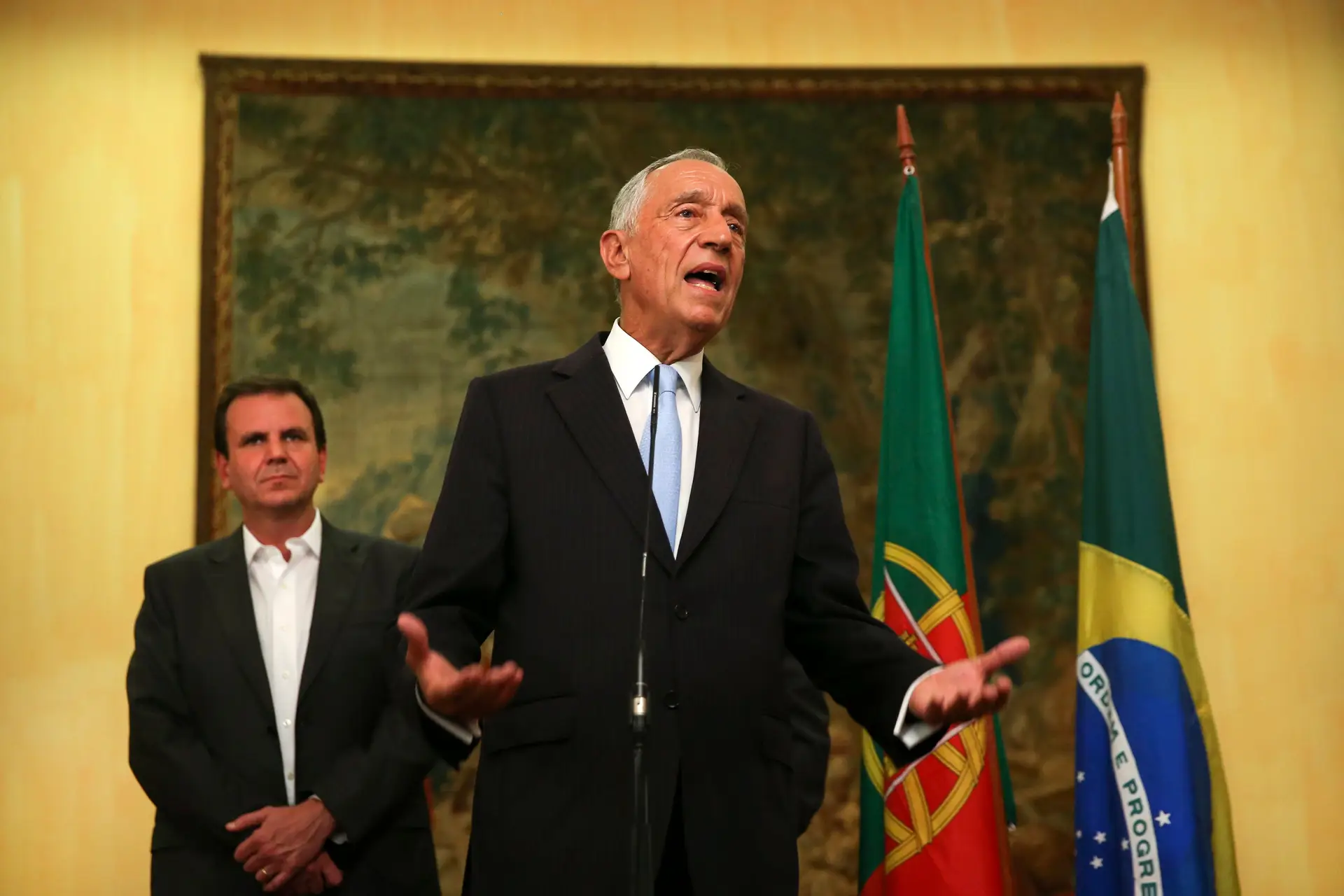 Presidente da República destaca apoio brasileiro à seleção portuguesa de futebol