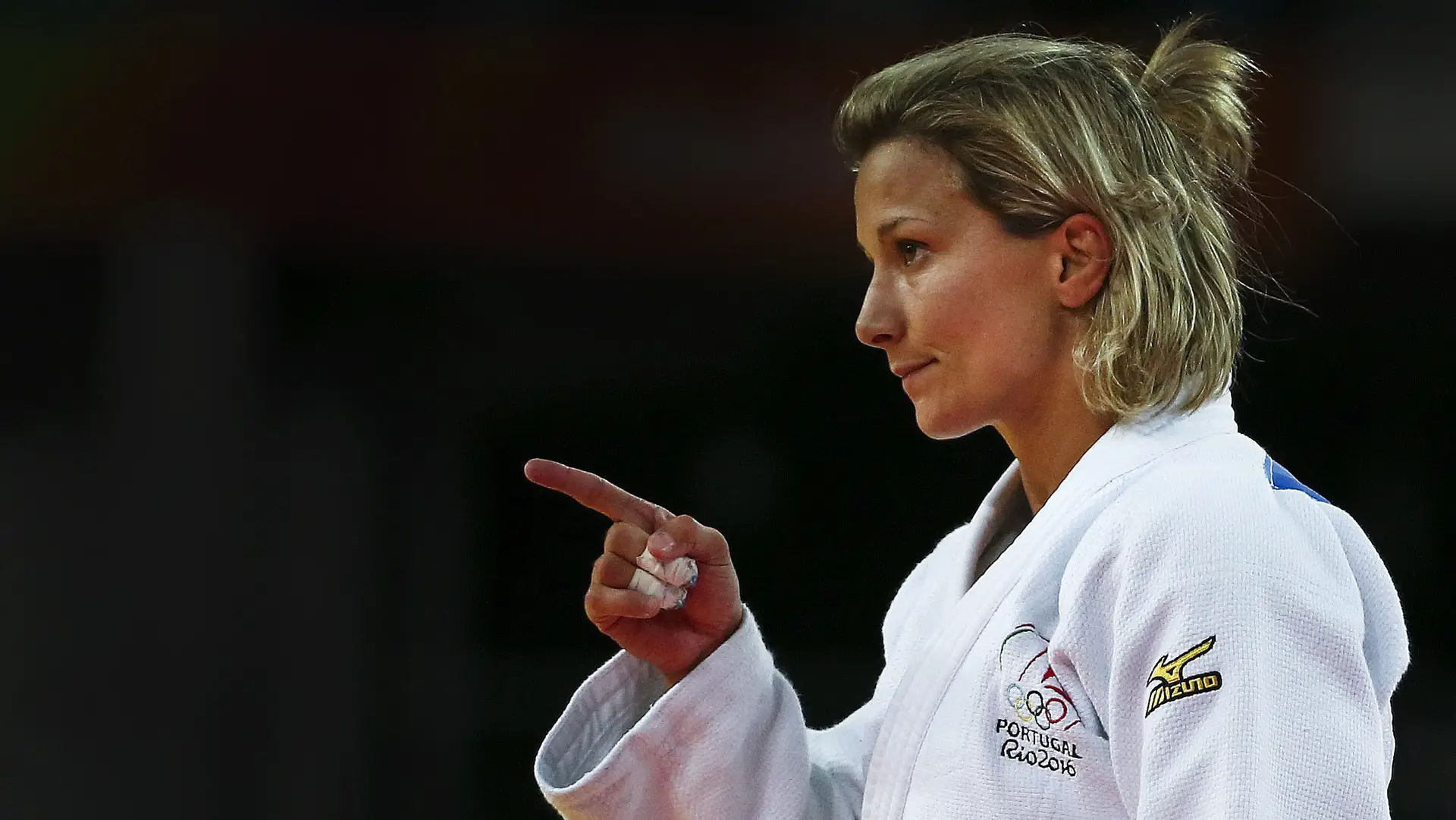 Telma Monteiro na corrida pelo bronze na categoria de -57kg