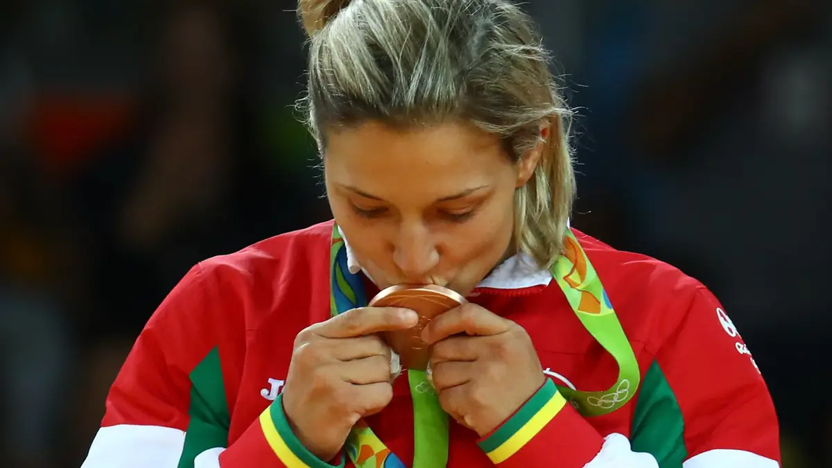 Telma Monteiro conquistou a medalha de ouro no Rio de Janeiro 