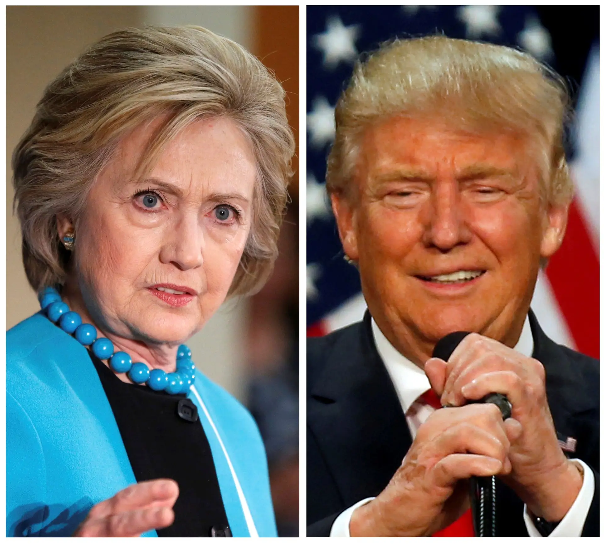 Clinton e Trump empatados em sondagem em véspera de debate