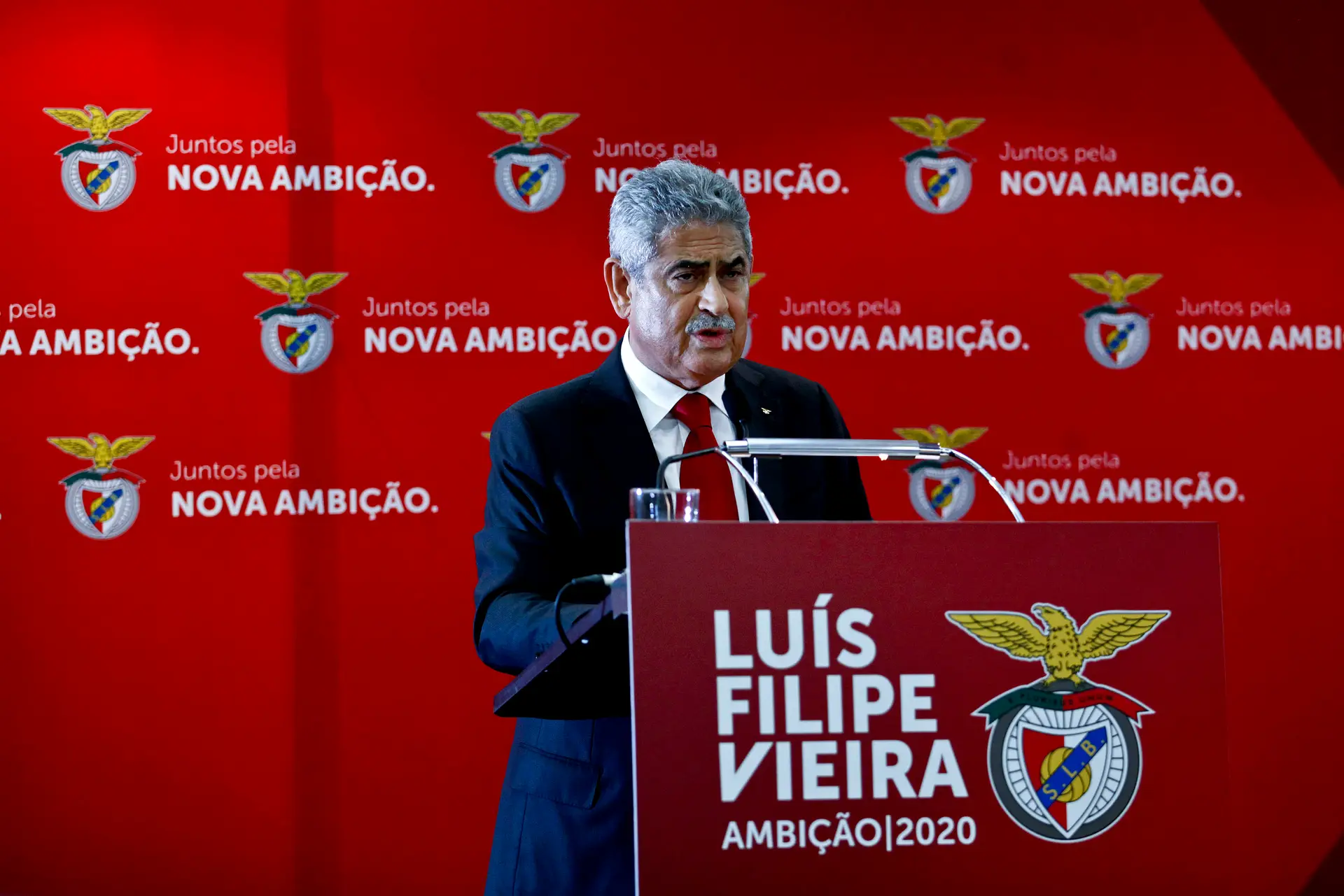 Presidente do Benfica faz declarações às 20:30