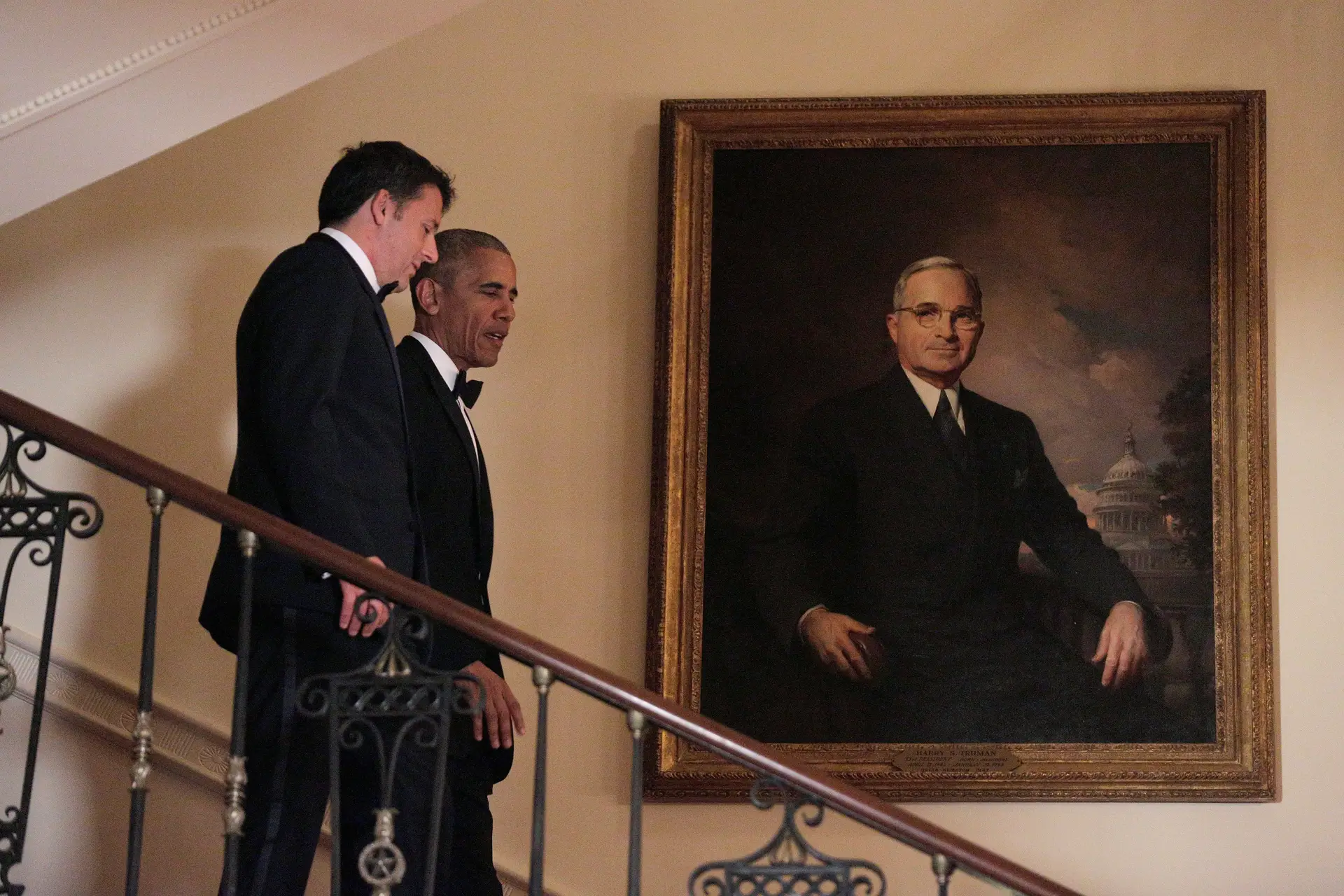 Barack Obama e Matteo Renzi.