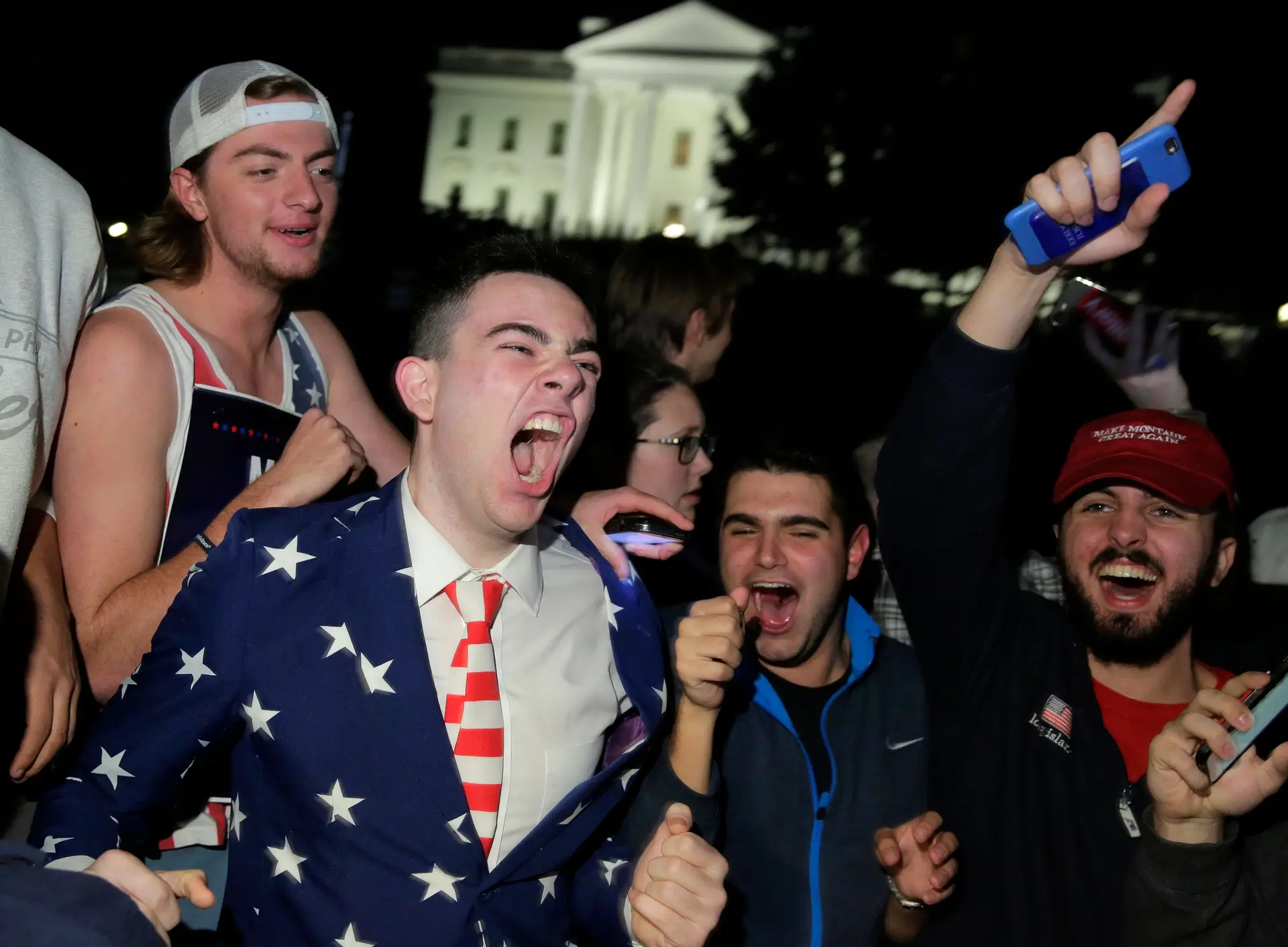 "Queremos Donald Trump! É o nosso próximo Presidente"