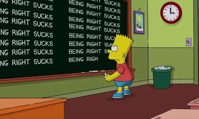 Bart Simpson lamenta "previsão" da vitória de Trump