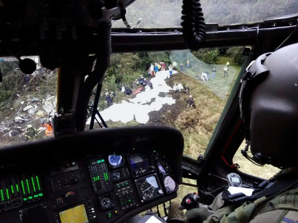 Encontradas caixas negras do avião que caiu com equipa brasileira