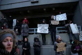 Protestos nos EUA contra a nova lei da imigração