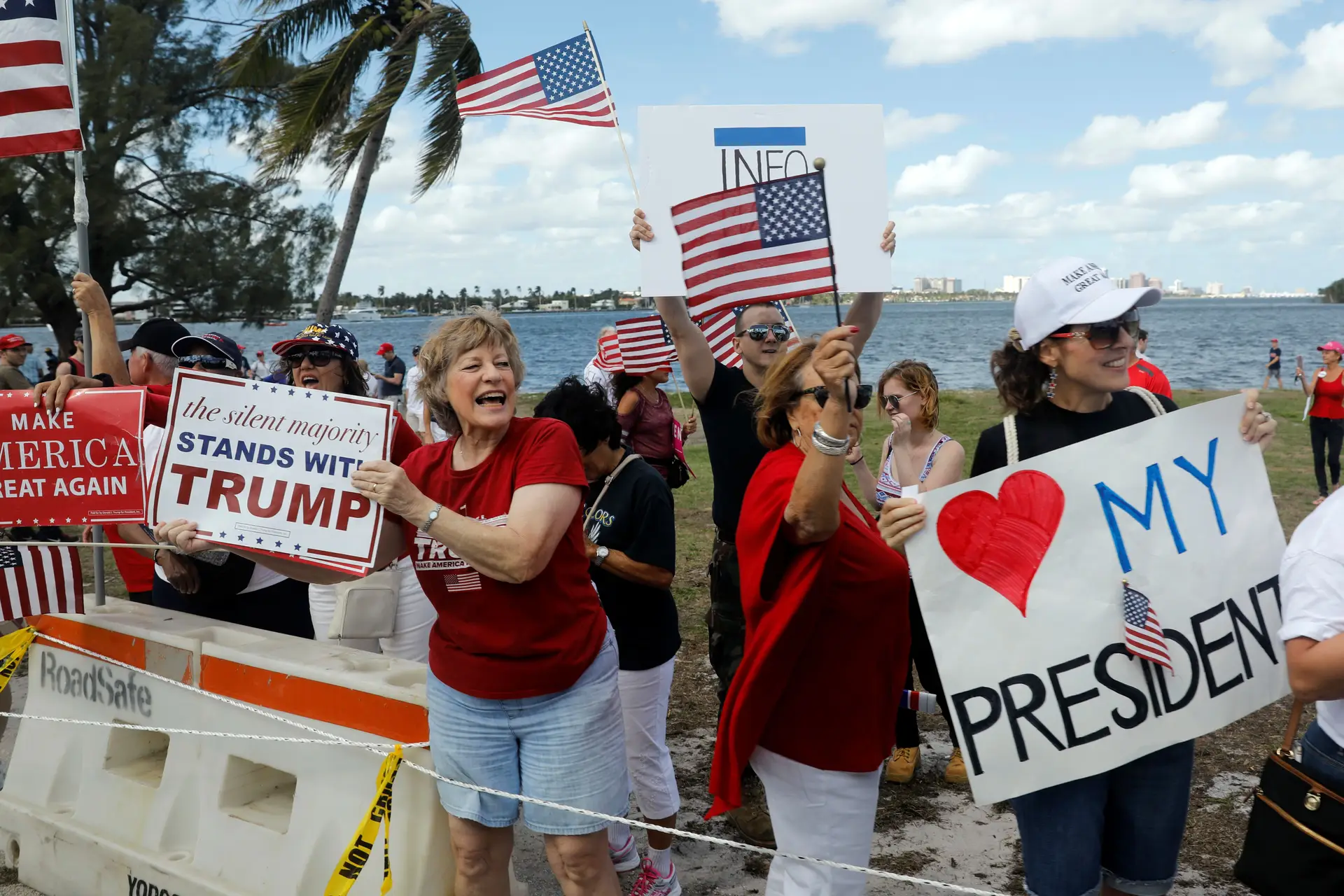 Várias manifestações de apoio a Trump pelos EUA
