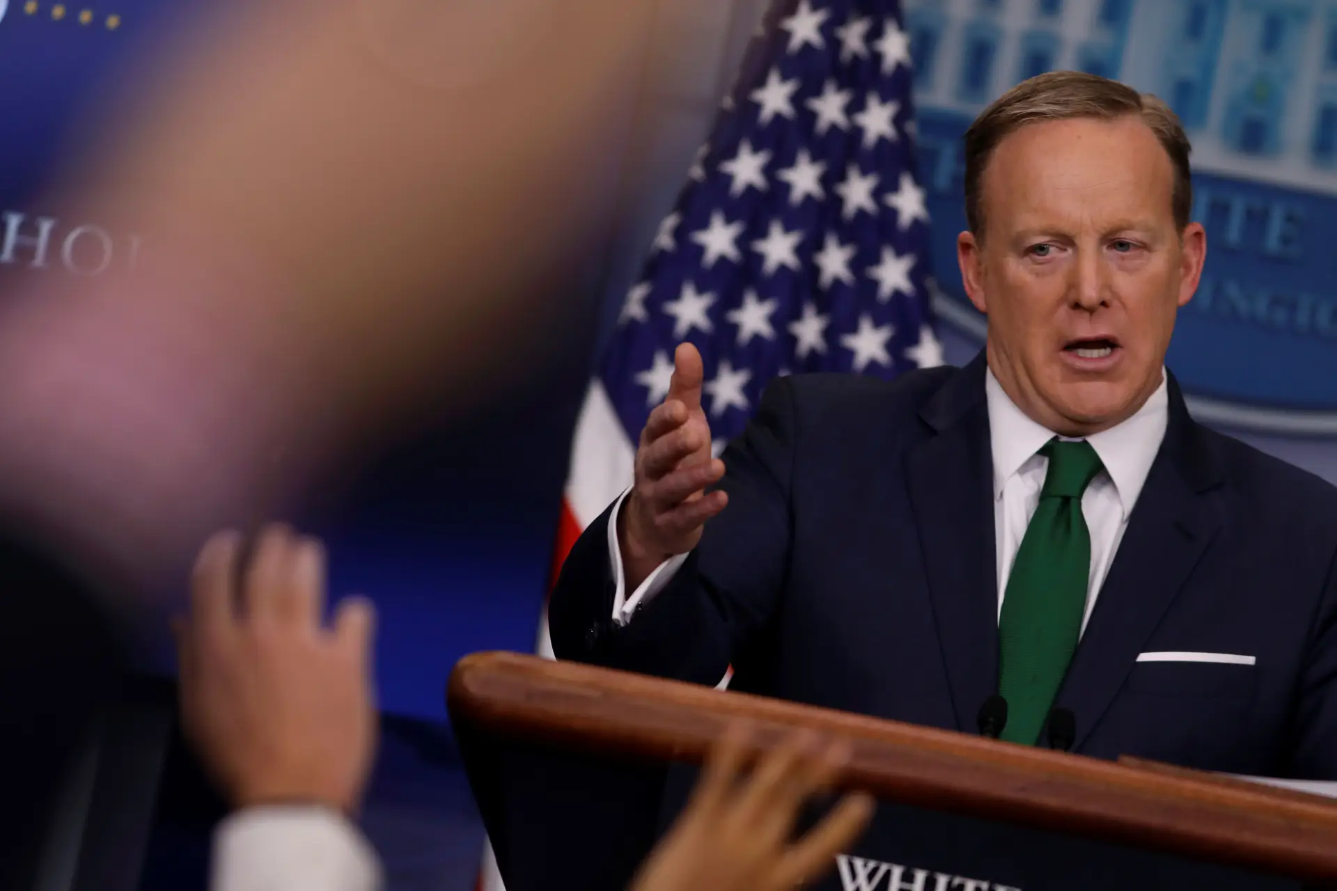 Sean Spicer, assessor de imprensa da Casa Branca.
