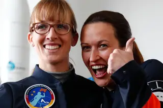 Uma destas mulheres vai ao espaço