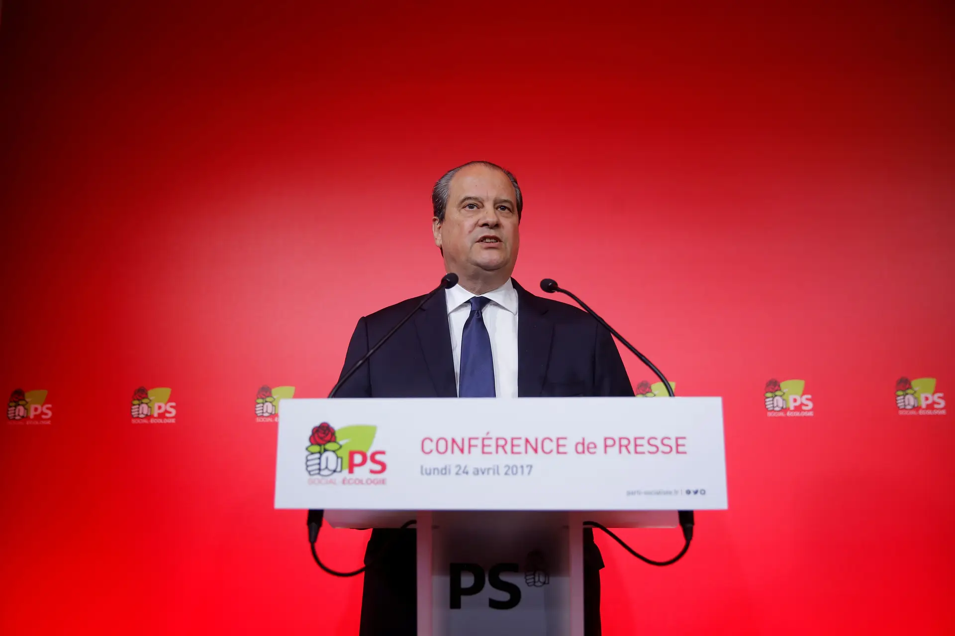 O secretário-geral do Partido Socialista francês, Jean-Christophe Cambadélis.