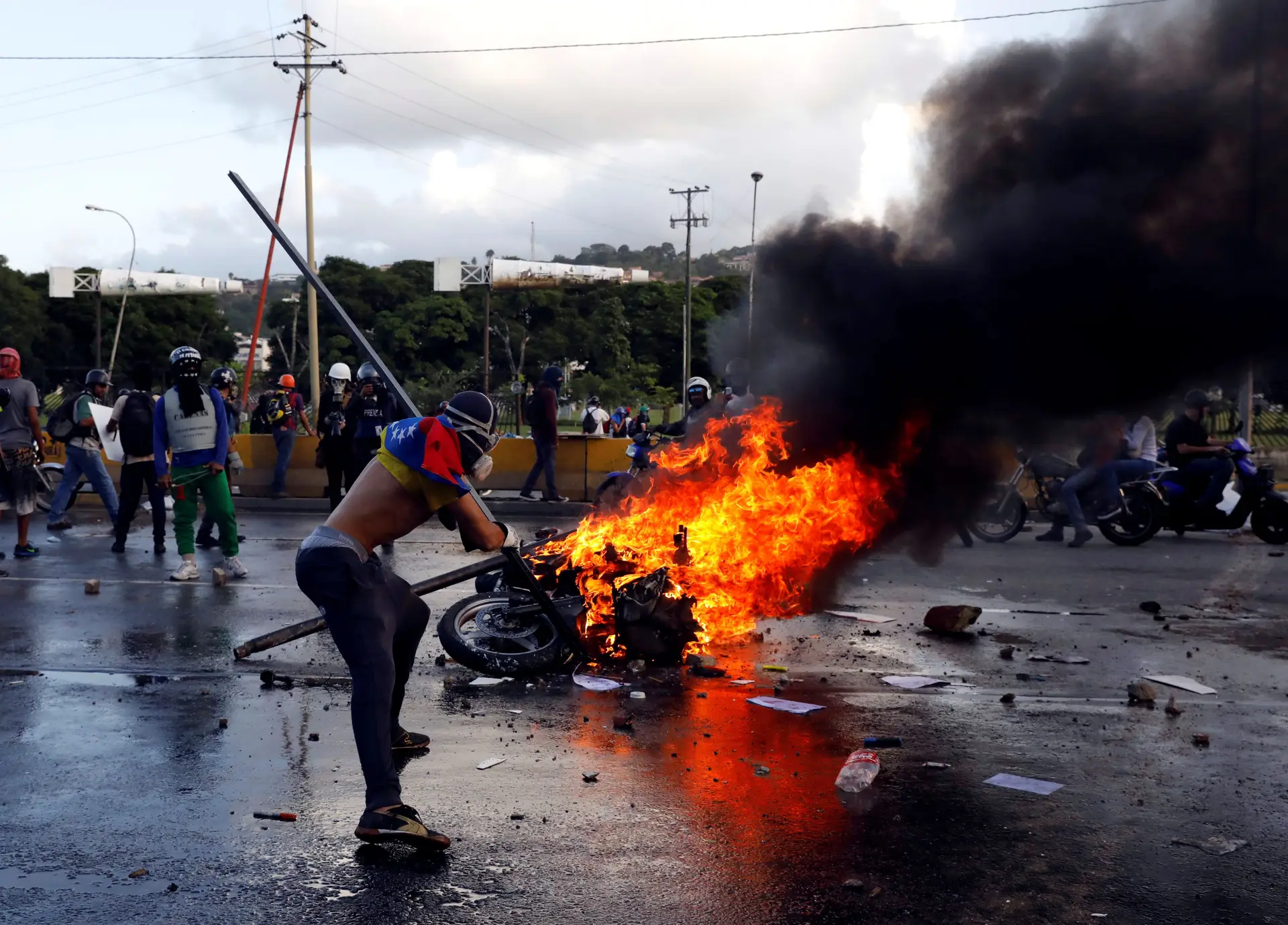 Jovem assassinado em manifestação na Venezuela