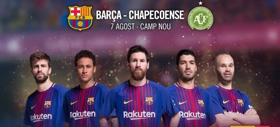 Barcelona apresenta-se aos sócios com jogo frente à Chapecoense