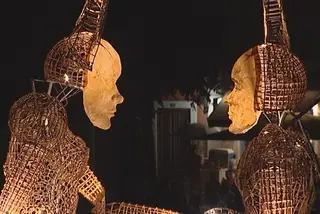 Espetáculo de marionetas gigantes em Alcobaça