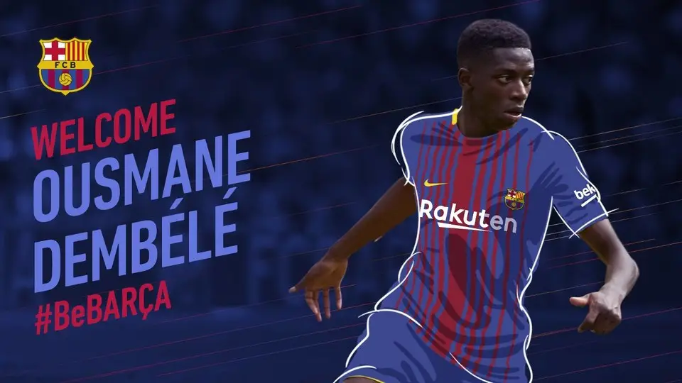 Ousmane Dembélé já é jogador do Barcelona