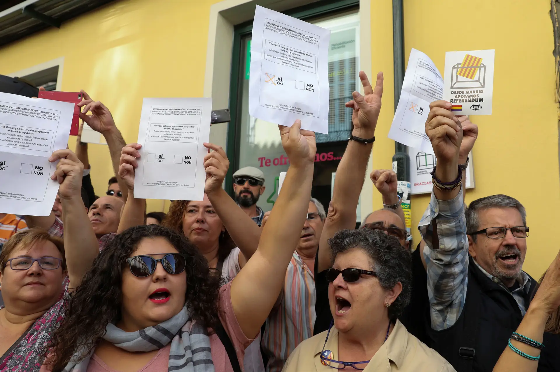 Centenas nas ruas de Madrid pela independência da Catalunha