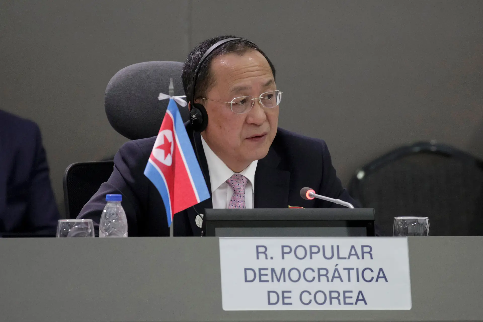 Ri Yong-ho, chefe da diplomacia da Coreia do Norte.