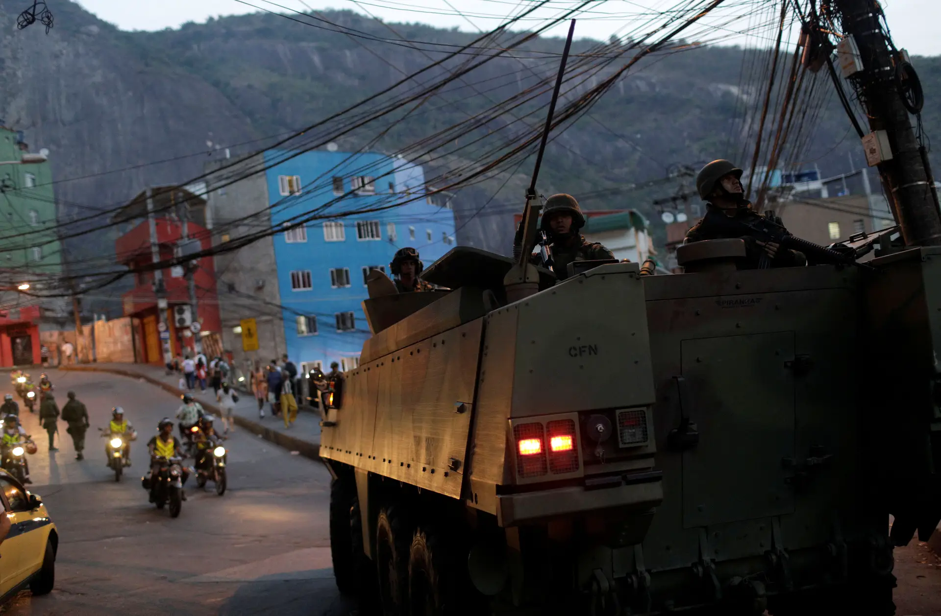 Segurança reforçada na Rocinha, no Rio de Janeiro