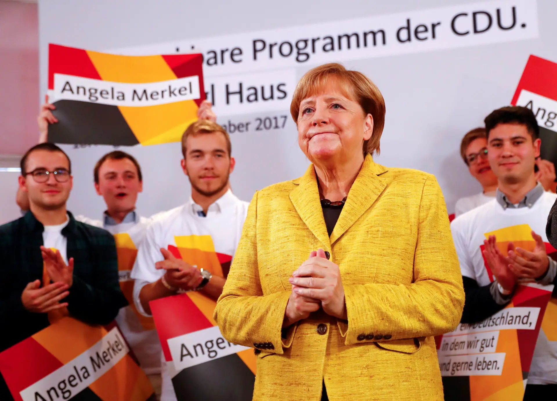Sondagens dão vitória a Angela Merkel sem maioria absoluta