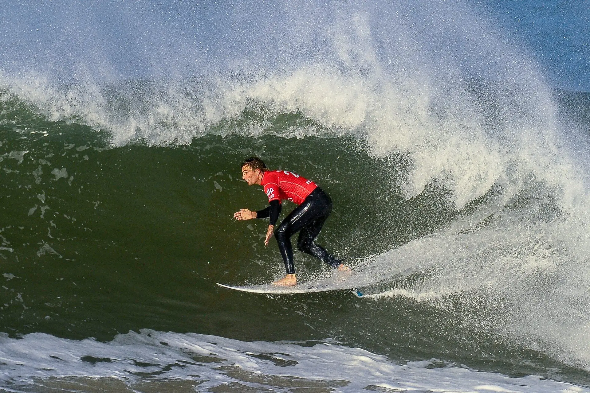 Frederico Morais na 4.ª ronda da etapa de Peniche do circuito mundial de surf