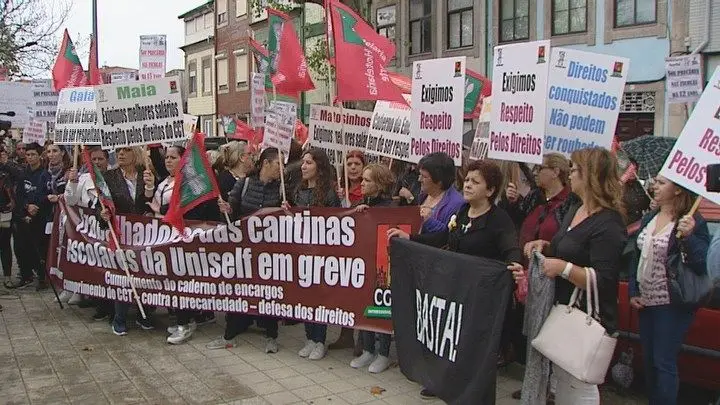Trabalhadores das cantinas da região centro fazem hoje greve