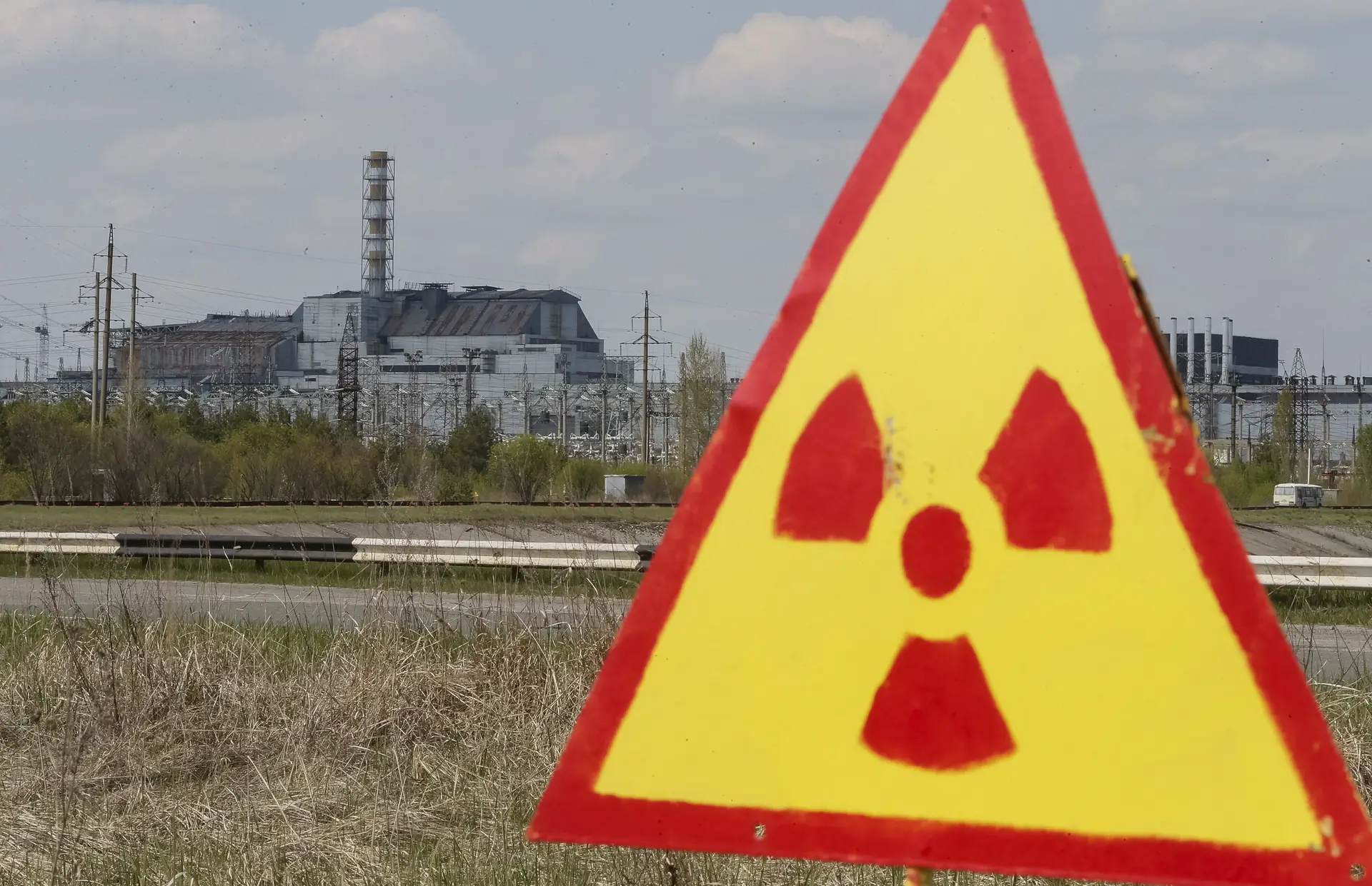 A antiga central nuclear de Chernobyl, norte da Ucrânia