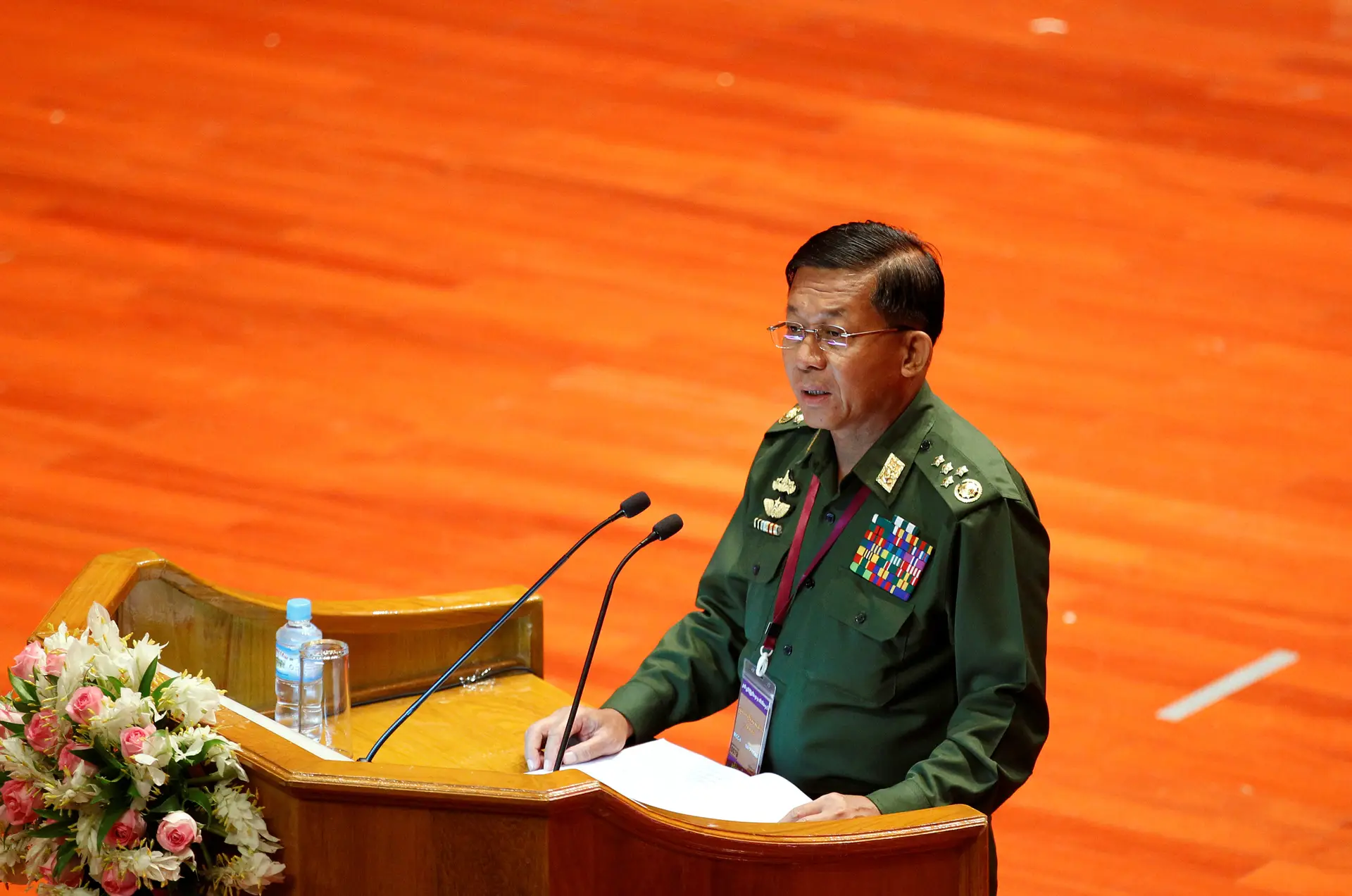 O general Min Aung Hlaing.