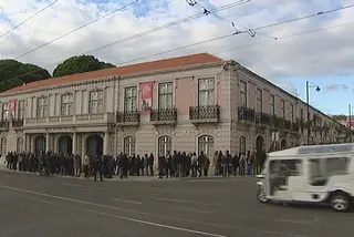 Centenas de pessoas prestaram homenagem a Zé Pedro no antigo Museu dos Coches