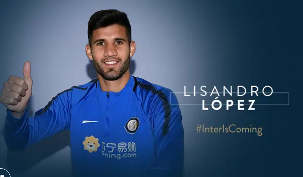 Inter de Milão oficializa chegada de Lisandro López