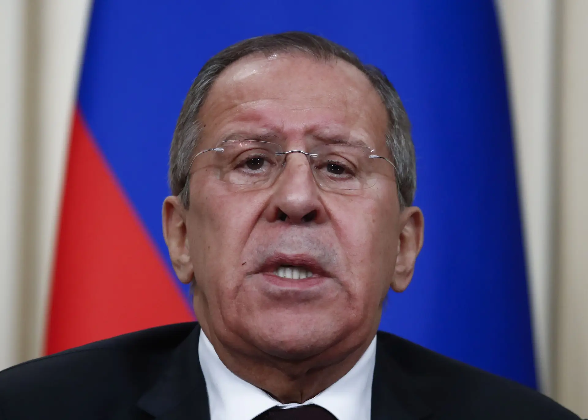 Ministro dos Negócios Estrangeiros russo, Sergey Lavrov. 