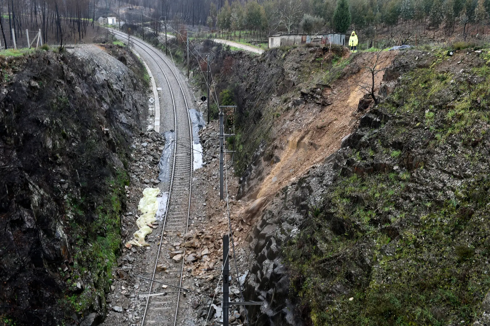 Um novo deslizamento de terras às 08:00 junto ao túnel do Caval, em Mortágua, obrigou a novo corte da Linha da Beira Alta. Depois de feita a remoção de pedras e terra, a situação está normalizada e foi reaberta a circulação.