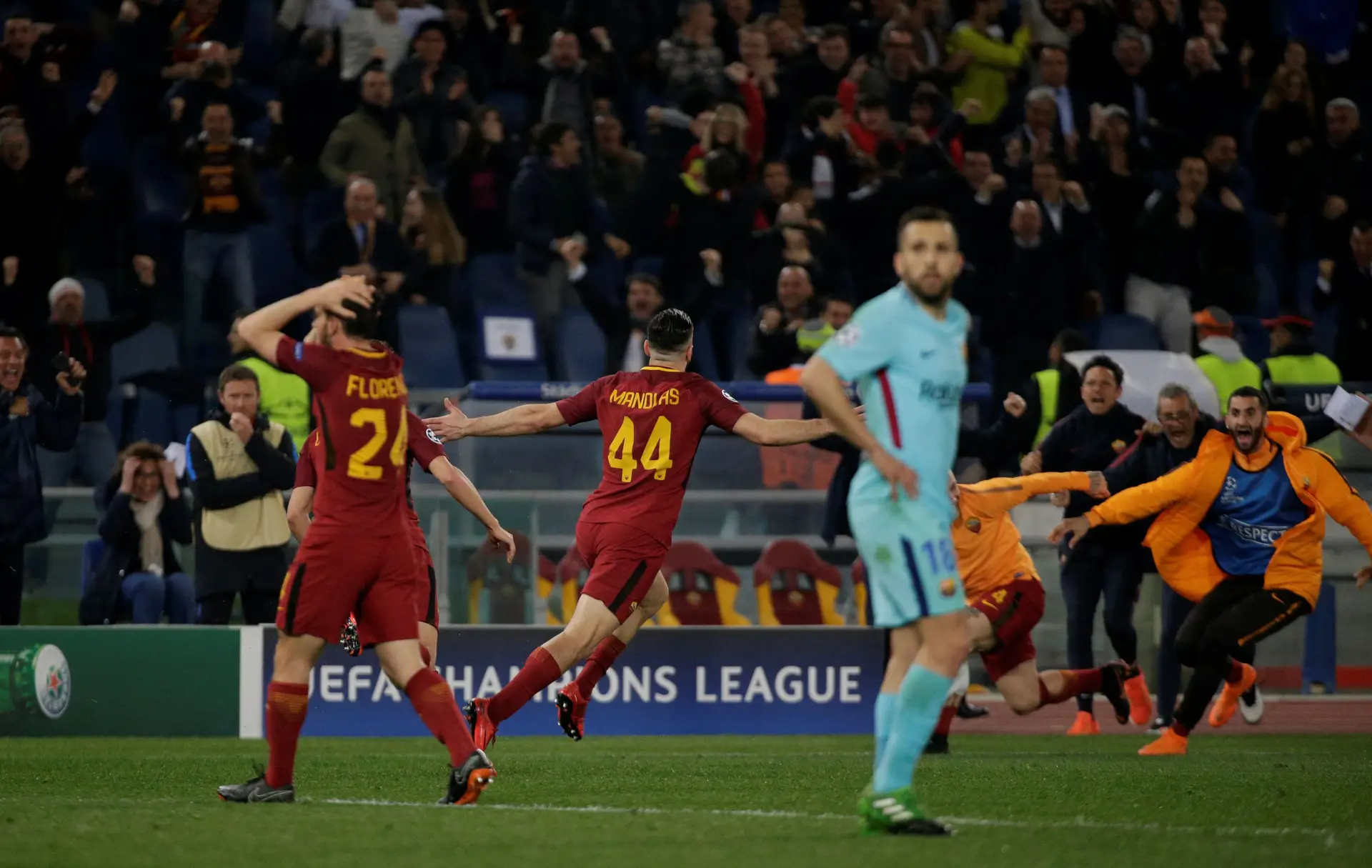 Roma elimina Barcelona da Liga dos Campeões