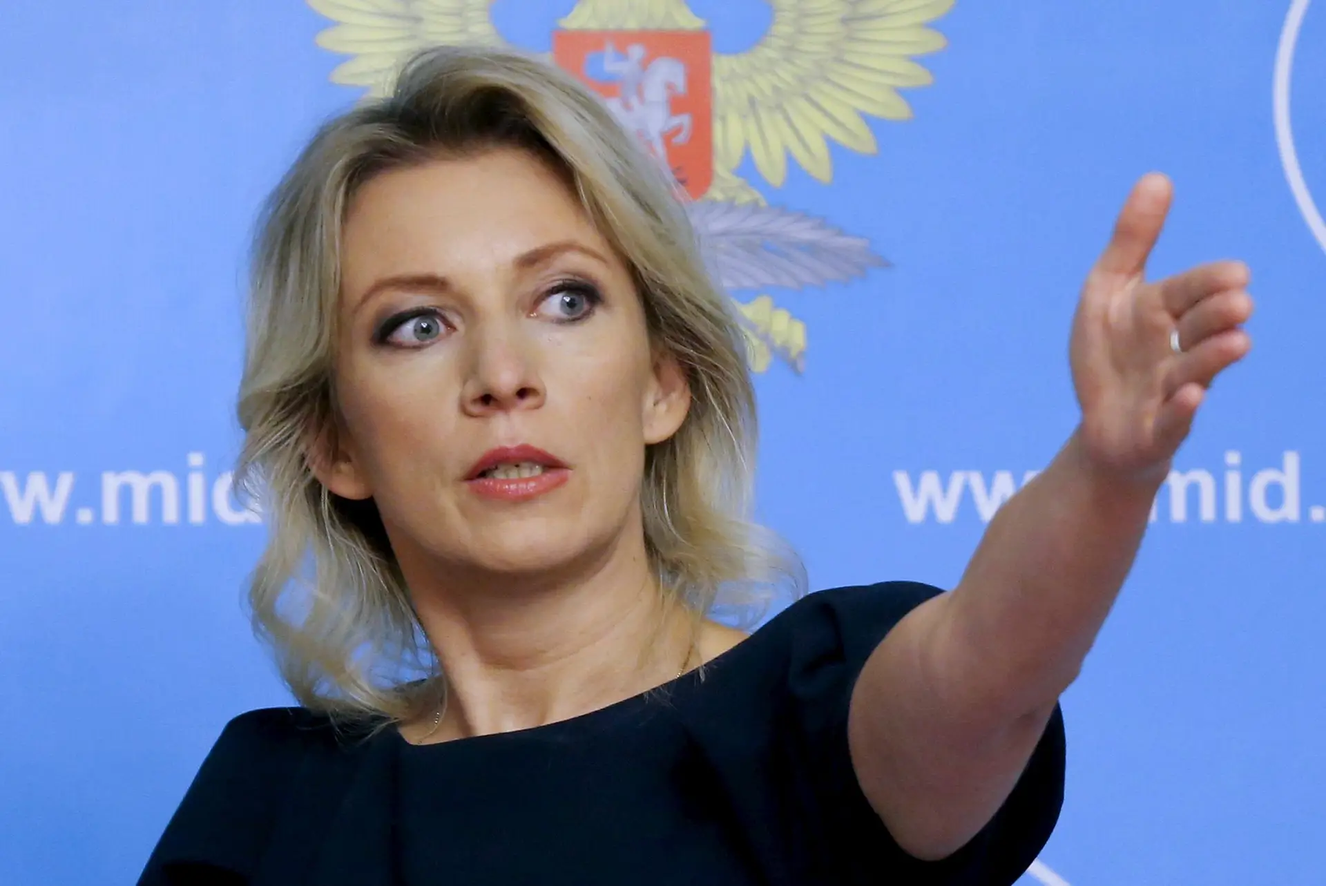 Maria Zakharova, a porta-voz da diplomacia russa.
