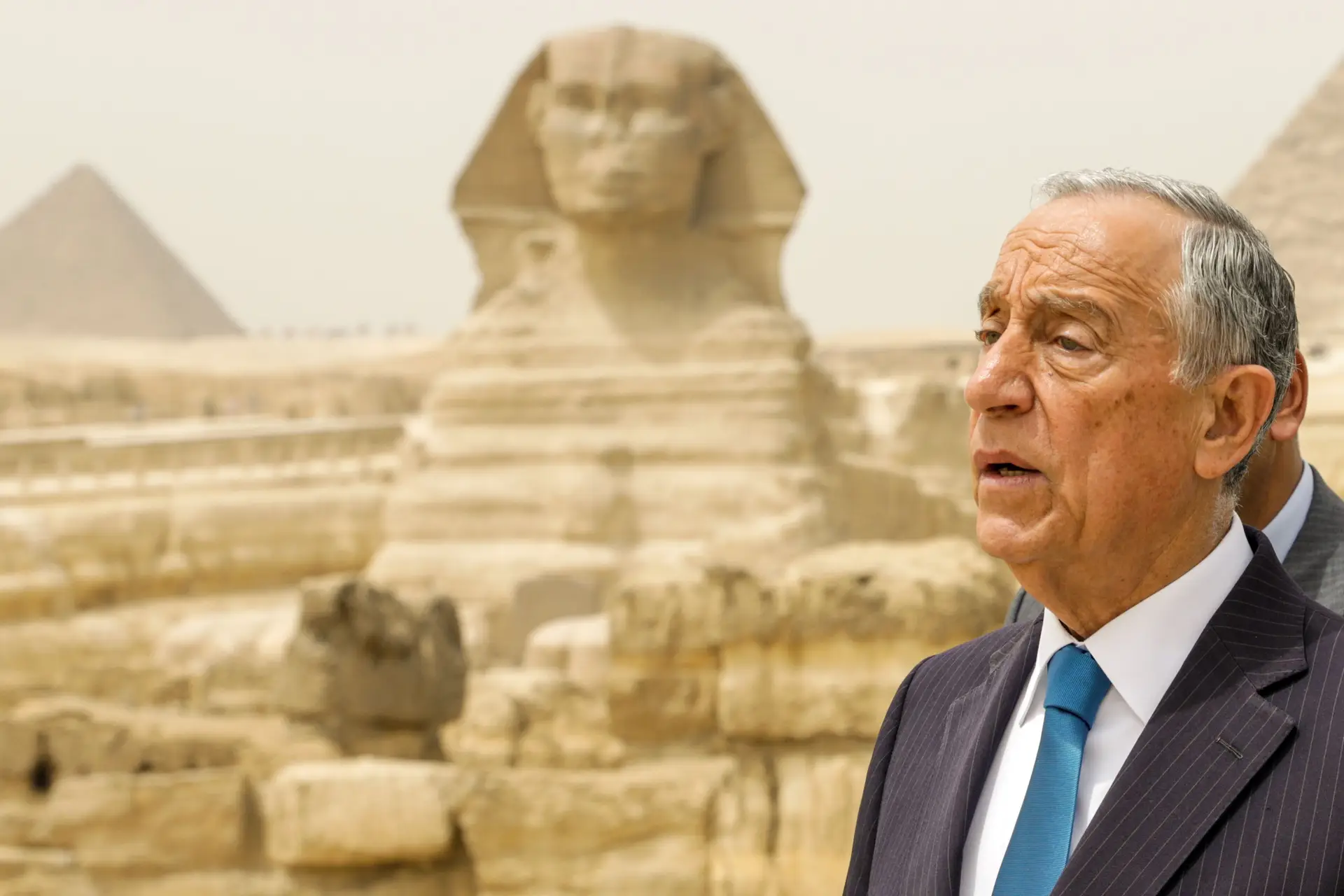 Marcelo Rebelo de Sousa, no Egipto.