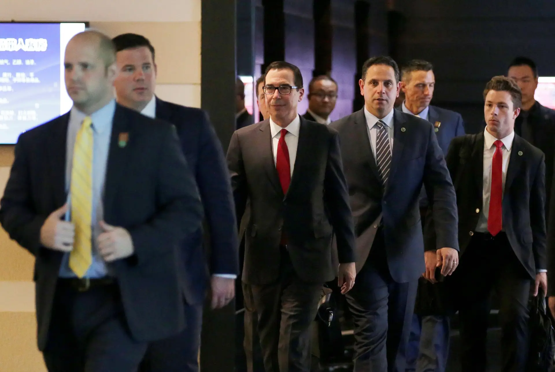 O secretário do Tesouro norte-americano, Steven Mnuchin, lidera a delagação norte-americana para negociações em Pequim