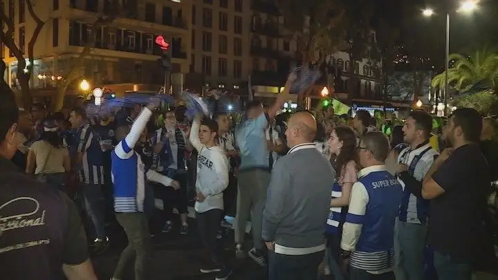 A festa azul e branca no Funchal