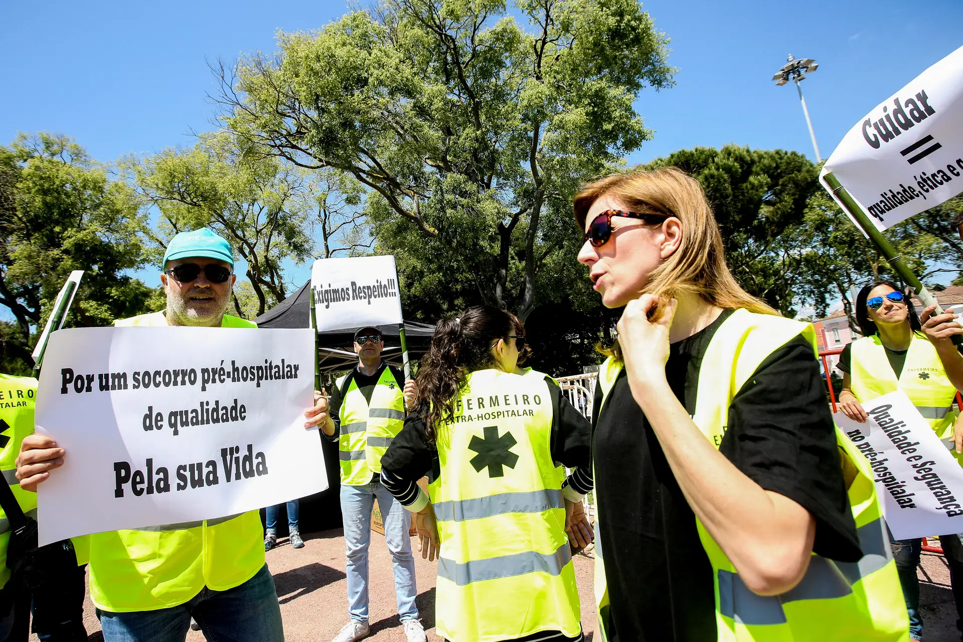 Enfermeiros concentram-se em Belém pela dignidade da profissão
