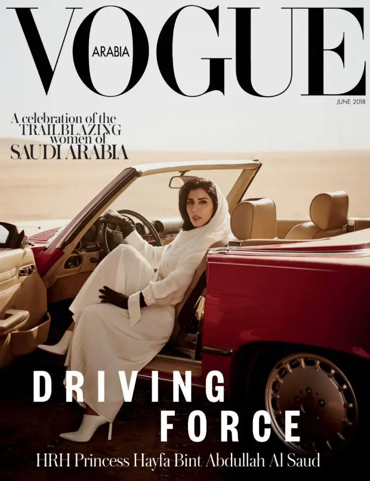A polémica capa da Vogue com uma princesa saudita ao volante