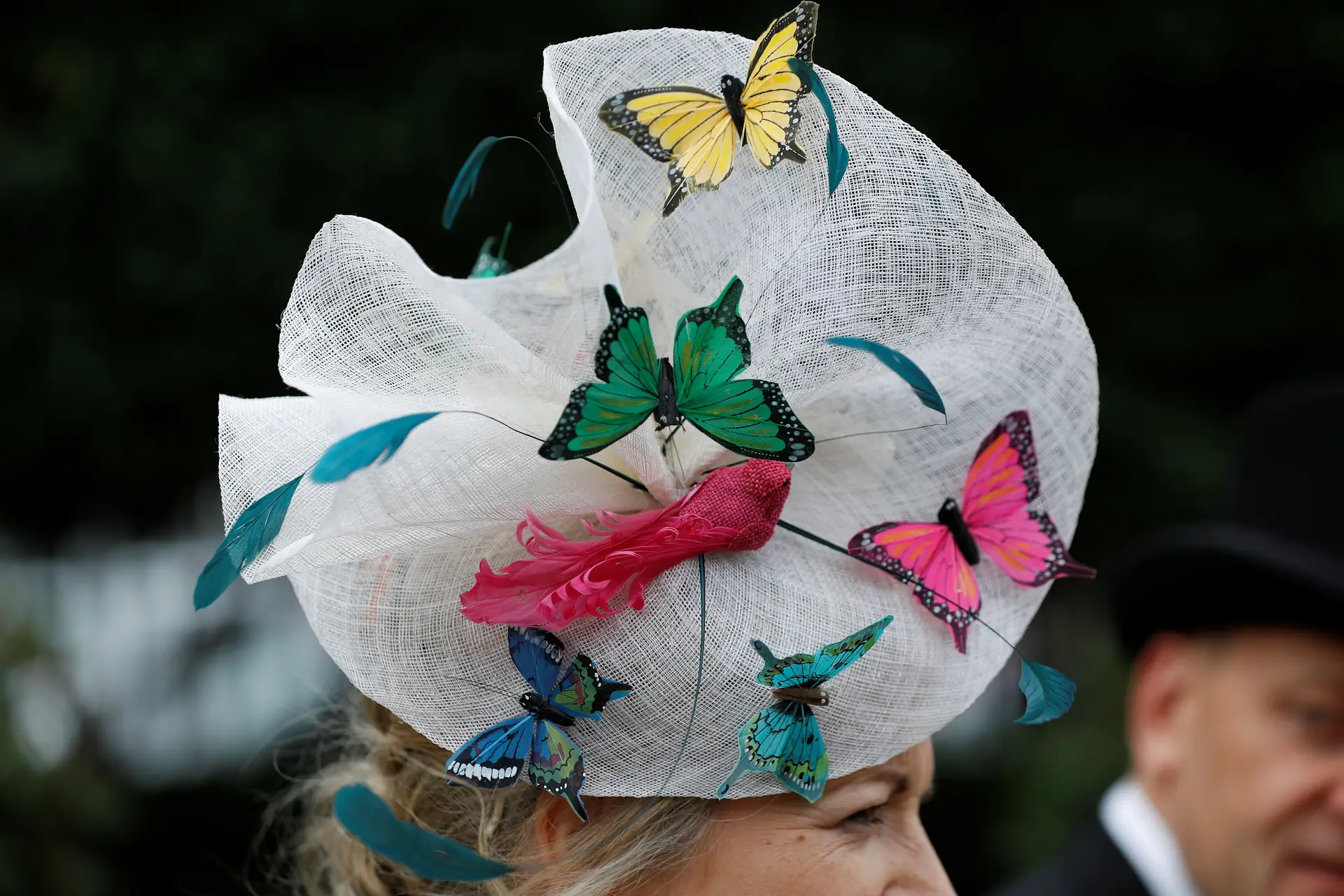 A estreia de Meghan na corrida dos chapéus extravagantes