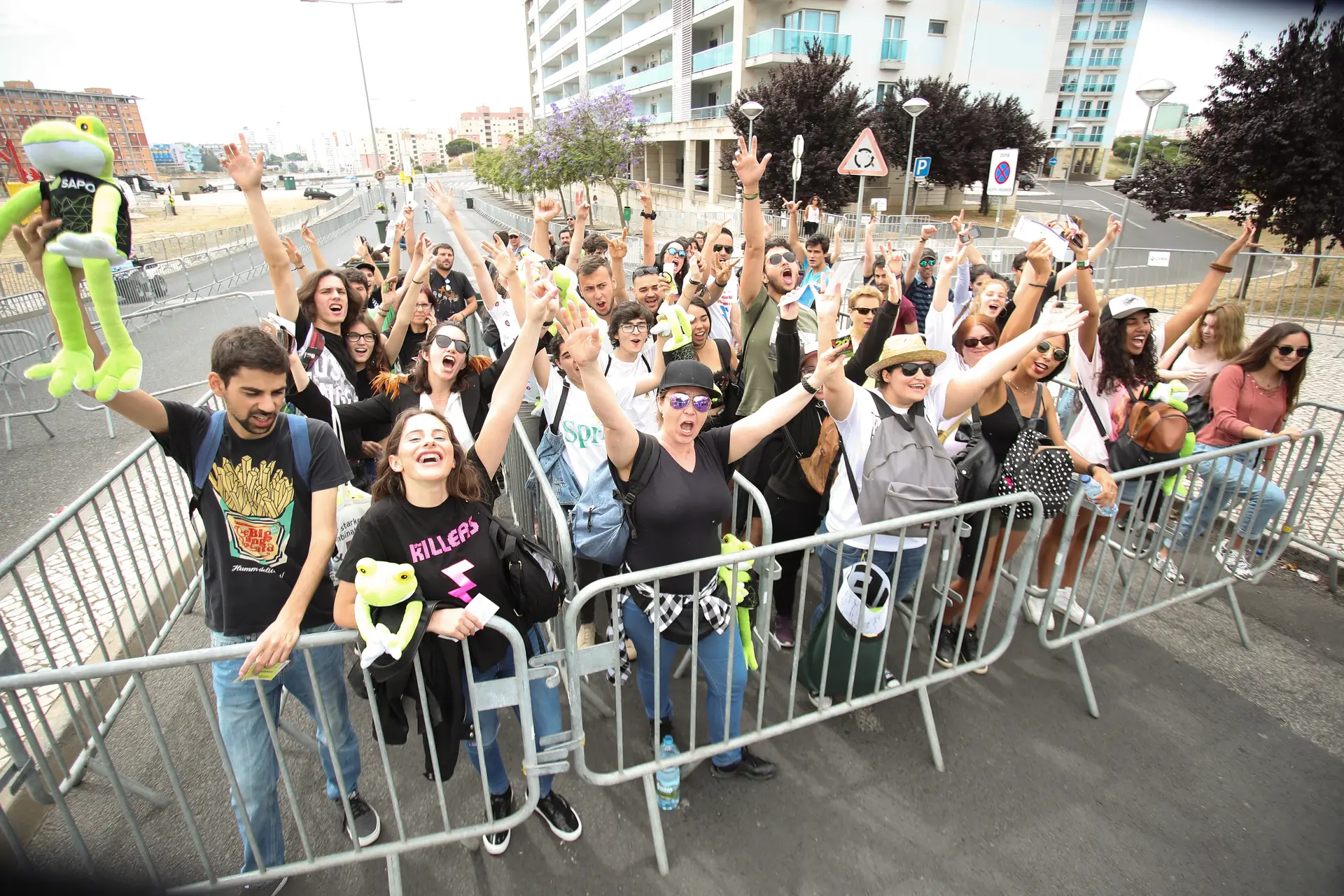 Tudo a postos para mais um dia na cidade do rock