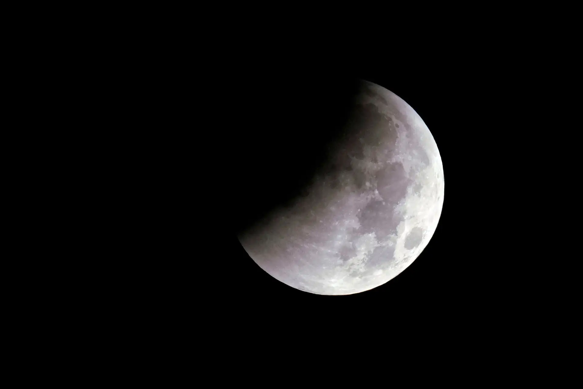 Lua vista a partir de Xangai, na China