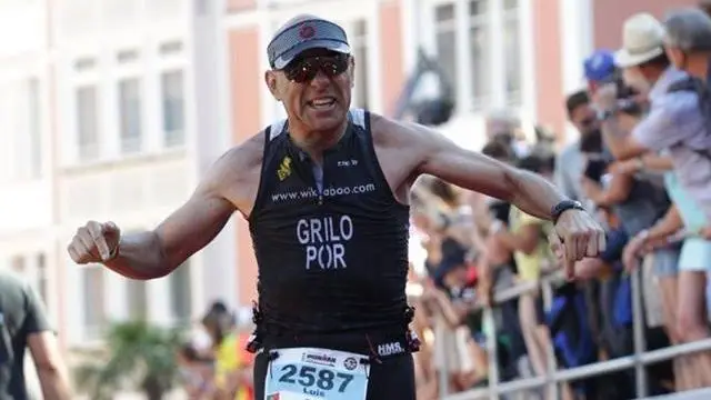 Luís Miguel Grilo na prova Ironman em Frankfurt, Alemanha, em 2018