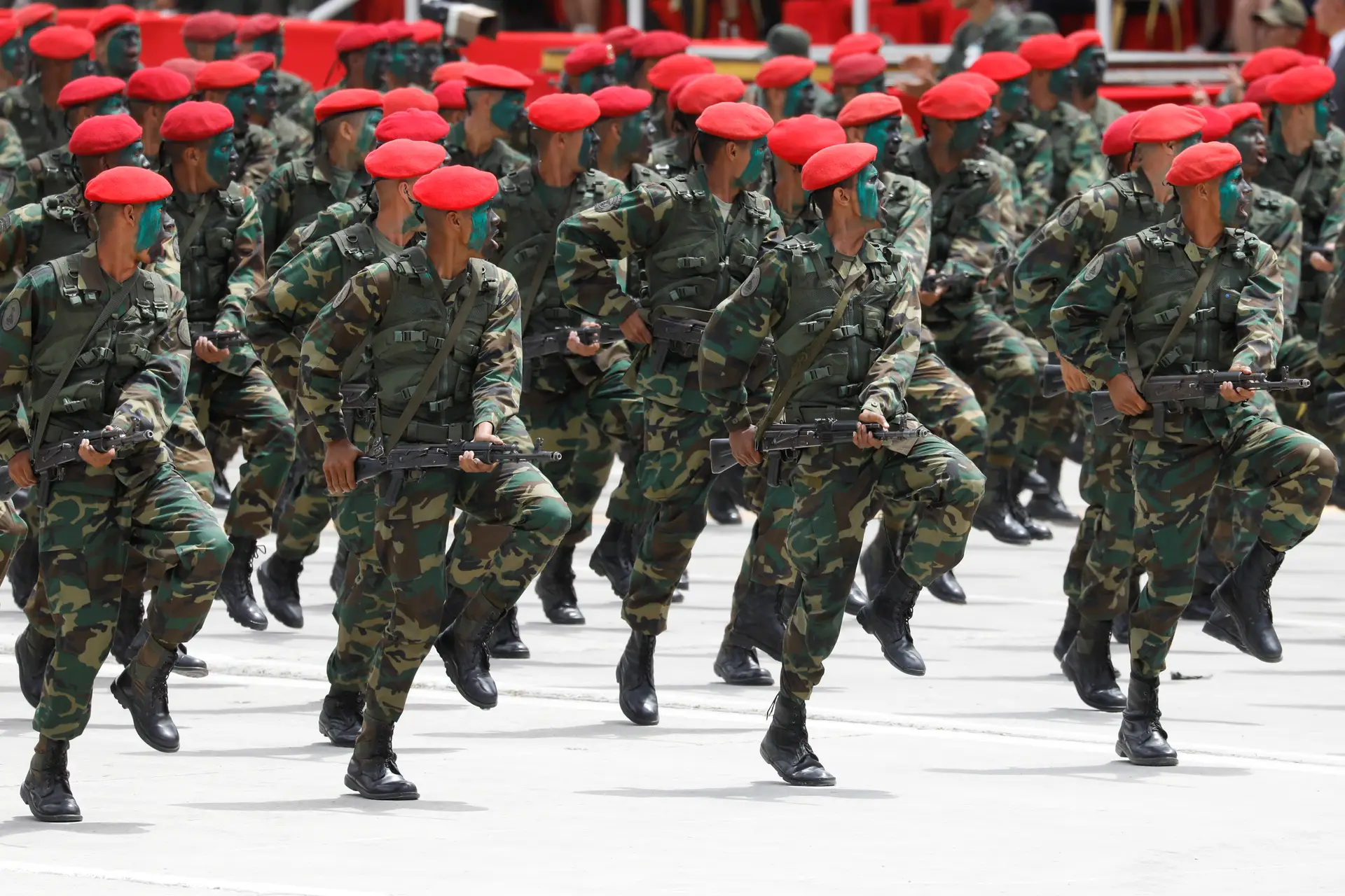 Cerimónia militar do dia da independência da Venezuela 5 de julho 2018